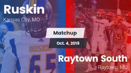 Matchup: Ruskin  vs. Raytown South  2019