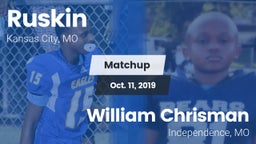 Matchup: Ruskin  vs. William Chrisman  2019
