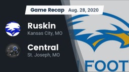 Recap: Ruskin  vs. Central  2020