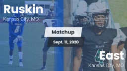 Matchup: Ruskin  vs. East  2020
