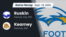 Recap: Ruskin  vs. Kearney  2020