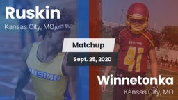Matchup: Ruskin  vs. Winnetonka  2020