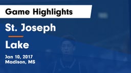 St. Joseph vs Lake  Game Highlights - Jan 10, 2017