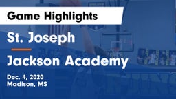 St. Joseph vs Jackson Academy  Game Highlights - Dec. 4, 2020