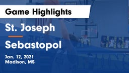 St. Joseph vs Sebastopol  Game Highlights - Jan. 12, 2021