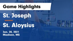 St. Joseph vs St. Aloysius Game Highlights - Jan. 28, 2021