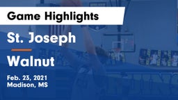 St. Joseph vs Walnut Game Highlights - Feb. 23, 2021