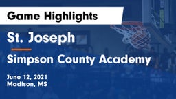 St. Joseph vs Simpson County Academy Game Highlights - June 12, 2021