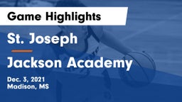 St. Joseph vs Jackson Academy  Game Highlights - Dec. 3, 2021