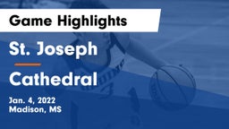 St. Joseph vs Cathedral  Game Highlights - Jan. 4, 2022