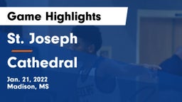 St. Joseph vs Cathedral  Game Highlights - Jan. 21, 2022