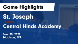 St. Joseph vs Central Hinds Academy  Game Highlights - Jan. 25, 2022