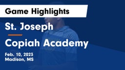 St. Joseph vs Copiah Academy  Game Highlights - Feb. 10, 2023