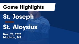 St. Joseph vs St. Aloysius Game Highlights - Nov. 28, 2023
