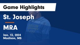 St. Joseph vs MRA Game Highlights - Jan. 13, 2024