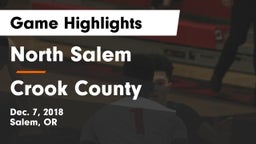North Salem  vs Crook County  Game Highlights - Dec. 7, 2018