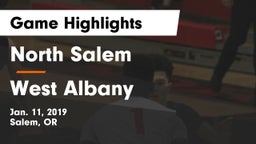 North Salem  vs West Albany  Game Highlights - Jan. 11, 2019