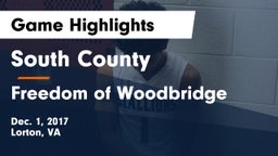South County  vs Freedom of Woodbridge Game Highlights - Dec. 1, 2017