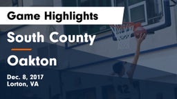 South County  vs Oakton Game Highlights - Dec. 8, 2017