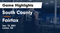 South County  vs Fairfax  Game Highlights - Jan. 13, 2021