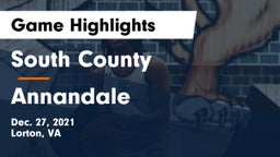 South County  vs Annandale  Game Highlights - Dec. 27, 2021