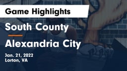 South County  vs Alexandria City Game Highlights - Jan. 21, 2022