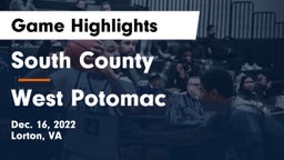 South County  vs West Potomac  Game Highlights - Dec. 16, 2022