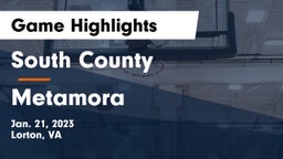 South County  vs Metamora Game Highlights - Jan. 21, 2023