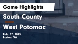 South County  vs West Potomac  Game Highlights - Feb. 17, 2023