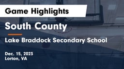 South County  vs Lake Braddock Secondary School Game Highlights - Dec. 15, 2023