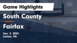 South County  vs Fairfax  Game Highlights - Jan. 2, 2024