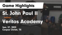 St. John Paul II  vs Veritas Academy Game Highlights - Jan. 27, 2023