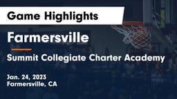 Farmersville  vs Summit Collegiate Charter Academy Game Highlights - Jan. 24, 2023