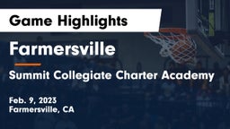 Farmersville  vs Summit Collegiate Charter Academy Game Highlights - Feb. 9, 2023