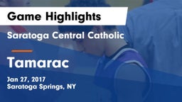 Saratoga Central Catholic  vs Tamarac Game Highlights - Jan 27, 2017