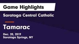 Saratoga Central Catholic  vs Tamarac  Game Highlights - Dec. 20, 2019