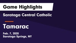 Saratoga Central Catholic  vs Tamarac  Game Highlights - Feb. 7, 2020