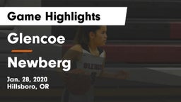 Glencoe  vs Newberg  Game Highlights - Jan. 28, 2020