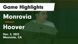 Monrovia  vs Hoover  Game Highlights - Dec. 5, 2022