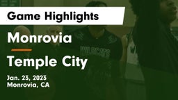 Monrovia  vs Temple City  Game Highlights - Jan. 23, 2023