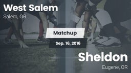 Matchup: West Salem vs. Sheldon  2016