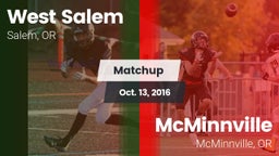 Matchup: West Salem vs. McMinnville  2016