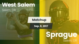 Matchup: West Salem vs. Sprague  2017