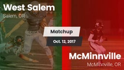 Matchup: West Salem vs. McMinnville  2017