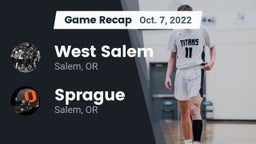 Recap: West Salem  vs. Sprague  2022