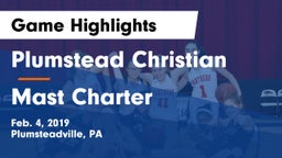 Plumstead Christian  vs Mast  Charter Game Highlights - Feb. 4, 2019