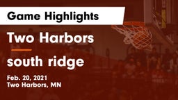 Two Harbors  vs south ridge Game Highlights - Feb. 20, 2021