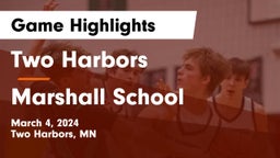 Two Harbors  vs Marshall School Game Highlights - March 4, 2024