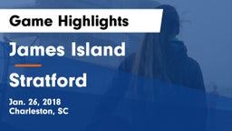 James Island  vs Stratford  Game Highlights - Jan. 26, 2018
