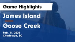 James Island  vs Goose Creek  Game Highlights - Feb. 11, 2020